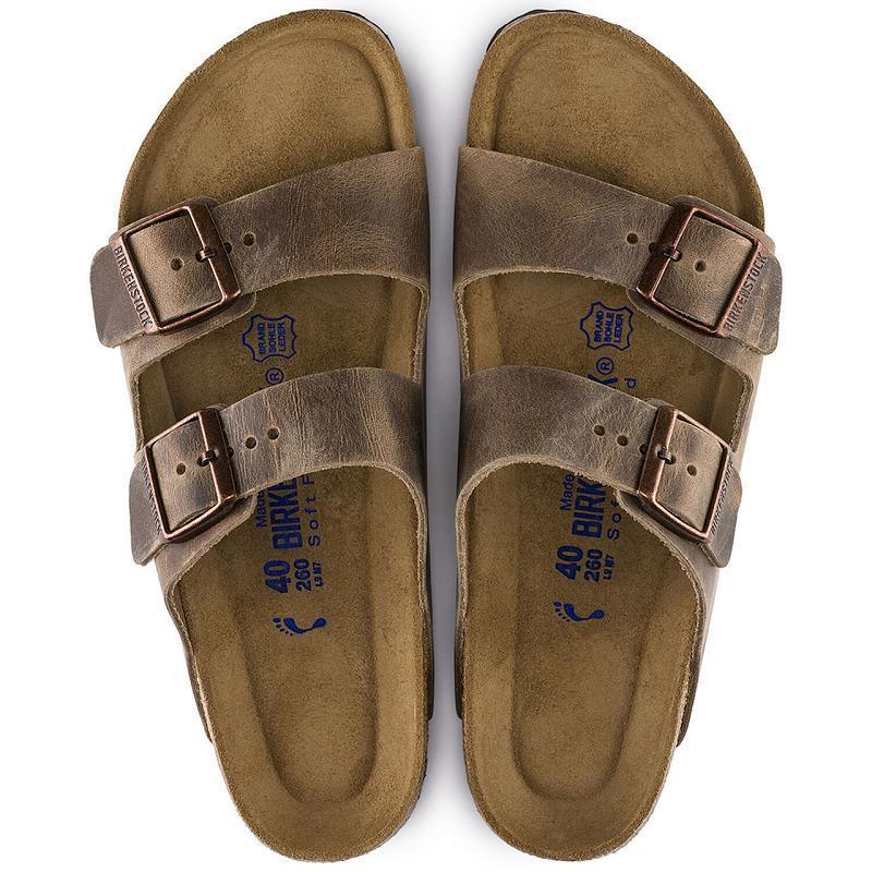 Birkenstock Soft Footbed Oiled Læder Arizona Herre Brune | DK 260DFM